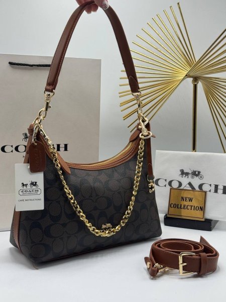 شنطة COACH Juliet – بني داكن
